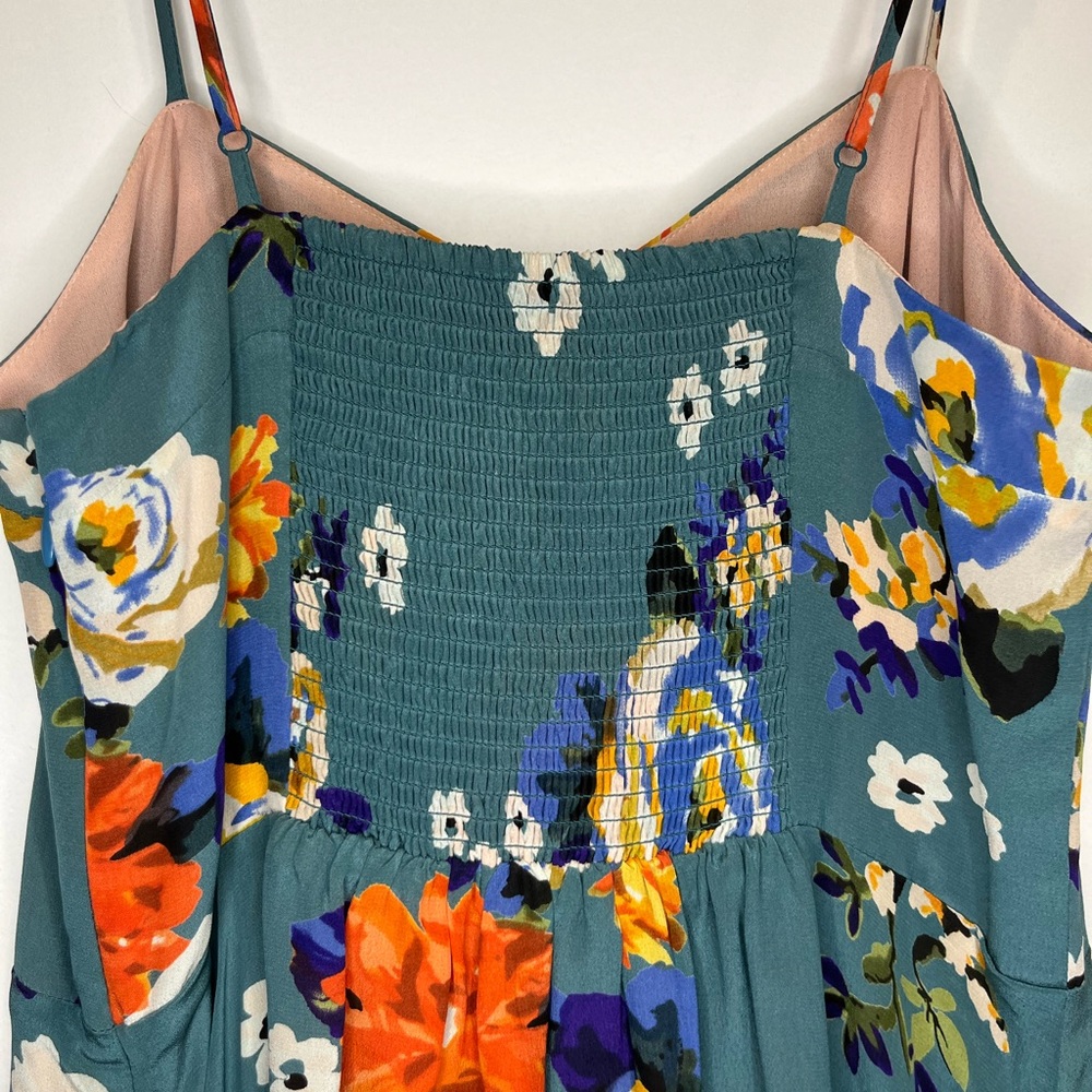 Moulinette Soeurs Teal Floral Dress - Picture 5 of 10